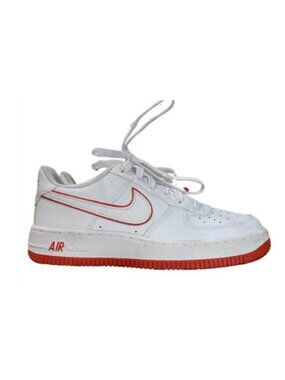 Nike Air Force 1 Low White Picante Red (GS) Size 3.5Y DV7762-101